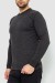 Свитер мужской однотонный, цвет темно-серый, 161R1770-1