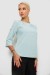 Блуза однотонная, цвет мятный, 230R1121-1 Блуза однотонная, цвет мятный, 230R1121-1