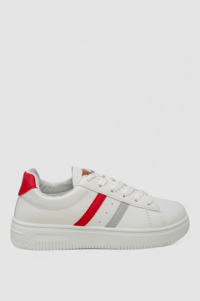 Кеди жіночі, колір біло-червоний, 248R100