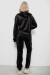 Спортивный костюм женский велюровый, цвет черный, 257R4122 Спортивный костюм женский велюровый, цвет черный, 257R4122