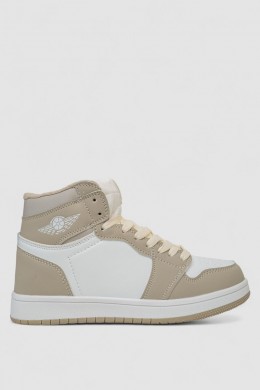 Кроссовки женские зимние на меху, цвет бело-серый, 248RHB470