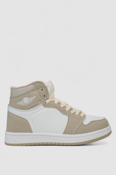 Кроссовки женские зимние на меху, цвет бело-серый, 248RHB470