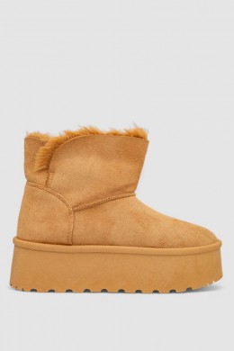 Уггі жіночі на хутрі, колір коричневий, 243RG679