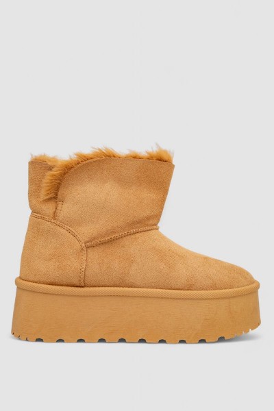 Угги женские на меху, цвет коричневый, 243RG679