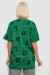 Футболка жіноча з принтом, колір зелений, 244R4016