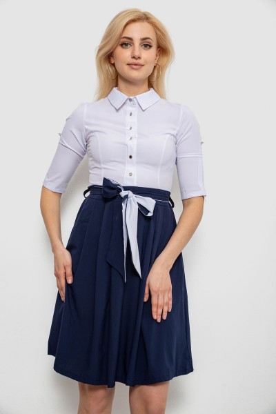 Платье женское софт  -уценка, цвет бело-синий, 230R79-11-U-4