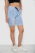 Шорти жіночі однотонні велюрові  -уцінка, колір блакитний, 238R58169-U-1