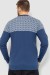 Свитер мужской, цвет джинс, 161R898 Свитер мужской, цвет джинс, 161R898