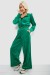 Спортивный костюм женский велюровый, цвет зеленый, 257R4125 Спортивный костюм женский велюровый, цвет зеленый, 257R4125