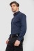 Рубашка мужская, цвет темно-синий, 214R7114 Рубашка мужская, цвет темно-синий, 214R7114