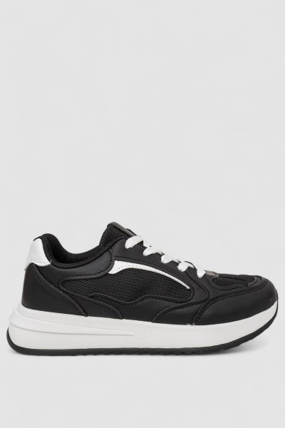 Кроссовки женские, цвет черно-белый, 248RG30