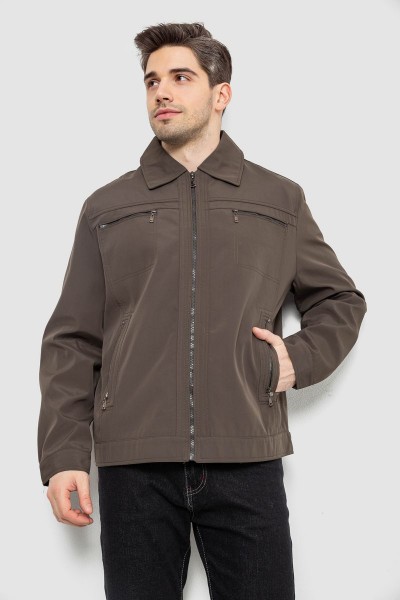 Куртка мужская демисезонная однотонная, цвет хаки, 244R033B