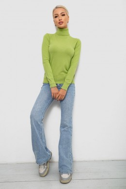 Гольф женский однотонный, цвет фисташковый, 204R921