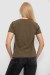 Футболка женская однотонная, цвет хаки, 244R802-5 Футболка женская однотонная, цвет хаки, 244R802-5