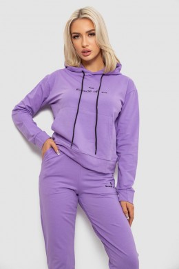 Спортивний костюм жіночий двонитка, колір бузковий, 214R1419-002