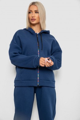 Спортивный костюм женский на флисе, цвет синий, 238R5715