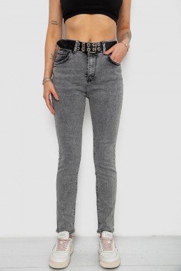Джинсы женские Skinny Американки, цвет серый, 244R00970