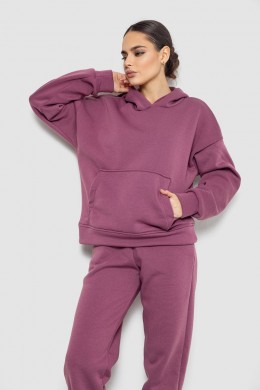 Спортивный костюм женский на флисе, цвет сливовый, 177R055