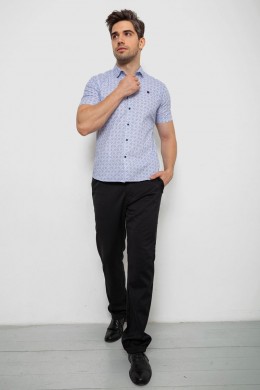 Сорочка чоловіча з коротким рукавом, колір блакитний, 214R6917-15