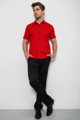Рубашка мужская c принтом, цвет красный, 214R7026