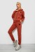 Спортивный костюм женский двухнитка, цвет терракотовый, 214R1419-004