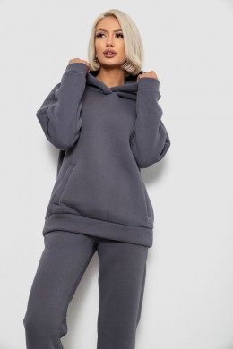 Спортивный костюм женский на флисе, цвет серый, 247R2040