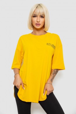 Футболка жіноча з принтом, колір жовтий, 244R2017