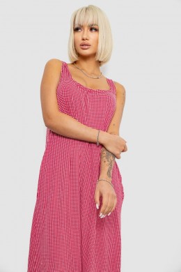 Сарафан женский в клетку, цвет коралловый, 257R733-2