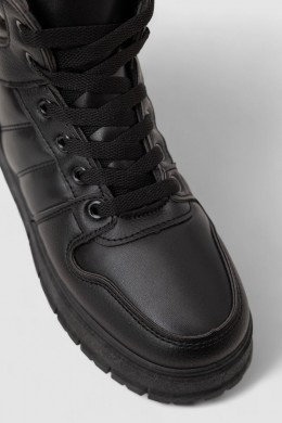 Кросівки жіночі зимові, колір чорний, 248RBL2