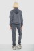 Спортивный костюм женский на флисе, цвет грифельный, 257R86 Спортивный костюм женский на флисе, цвет грифельный, 257R86