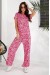 Костюм женский повседневный с принтом, цвет розовый, 257R815-1 Костюм женский повседневный с принтом, цвет розовый, 257R815-1