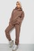 Спортивный костюм женский на флисе, цвет мокко, 247R2040