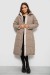 Куртка жіноча двостороння зимова, колір темно-бежевий, 244R24115 Куртка жіноча двостороння зимова, колір темно-бежевий, 244R24115