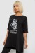 Футболка женская с принтом, цвет черный, 244R2018