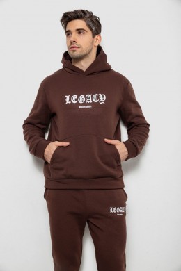 Спортивный костюм мужской на флисе, цвет шоколадный, 238R57046