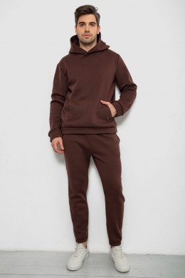Спортивный костюм мужской на флисе, цвет шоколадный, 238R58573