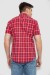 Сорочка чоловіча в клітку  -уцінка, колір червоний, 214R831-1-U