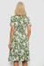 Платье софт на запах с принтом, цвет оливковый, 230R0107 Платье софт на запах с принтом, цвет оливковый, 230R0107