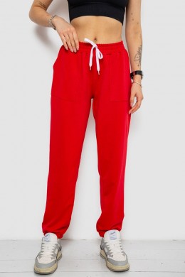 Спортивные штаны женские  -уценка, цвет красный, 238R347-U-41