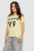 Футболка жіноча з принтом, колір жовтий, 244R2073-1 Футболка жіноча з принтом, колір жовтий, 244R2073-1