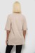 Футболка женская с принтом, цвет бежевый, 244R2803