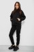 Спортивний костюм жіночий на флісі, колір чорний, 257R85 Спортивний костюм жіночий на флісі, колір чорний, 257R85