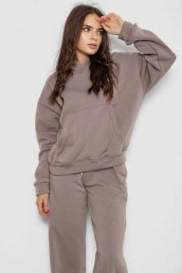 Спортивный костюм женский на флисе, цвет мокко, 241R2001-2