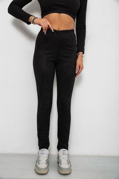 Лосины однотонные, цвет черный, 257R2045