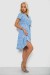 Платье софт с принтом, цвет голубой, 230R0032 Платье софт с принтом, цвет голубой, 230R0032