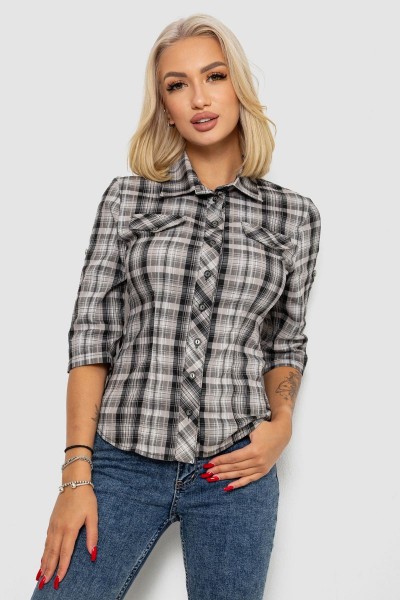 Рубашка женская  230R063-25, цвет Серый