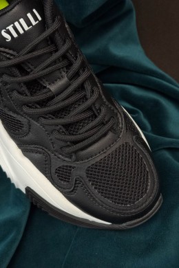 Кроссовки женские, цвет черно-белый, 248RCX1270