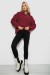 Худі жіночий однотонний з капюшоном, колір бордовий, 257R14