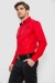 Рубашка мужская с длинным рукавом  -уценка, цвет красный, 214R7009-U