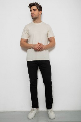 Футболка чоловіча однотонна, колір кремовий, 238R155